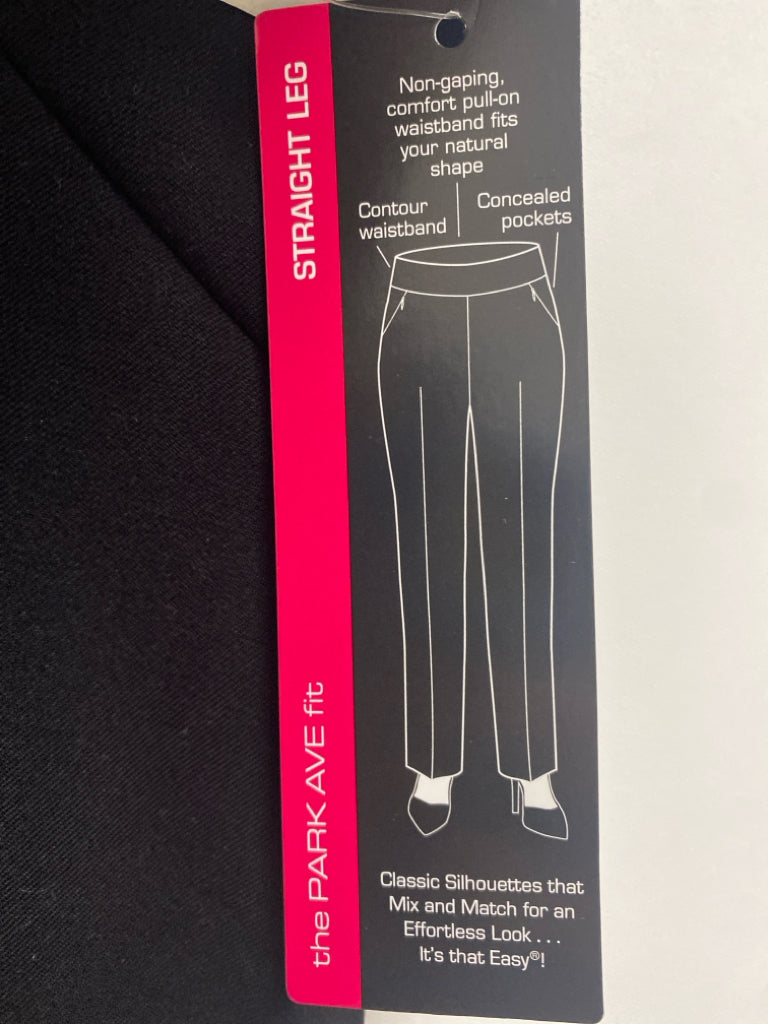 NWT investments Size 12L Black Pull-on Ladies Pants