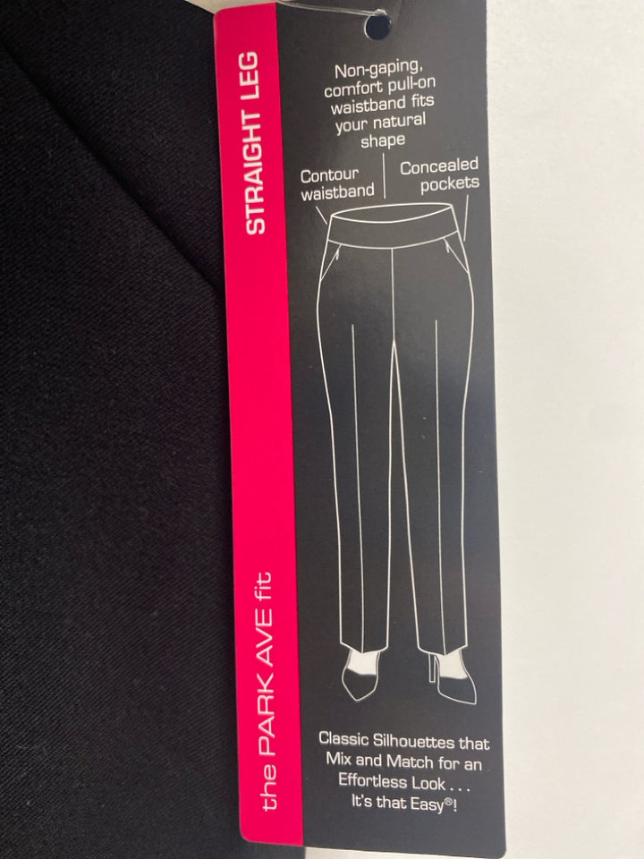 NWT investments Size 12L Black Pull-on Ladies Pants