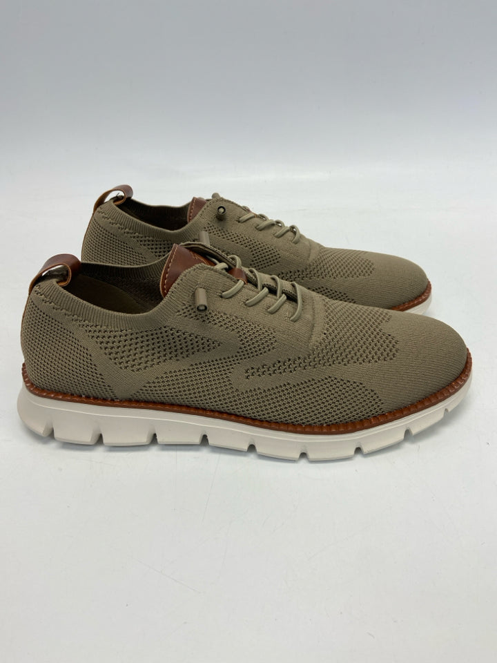 NWOT Breeze Size 43 Brown Lace-Up Knit Men&