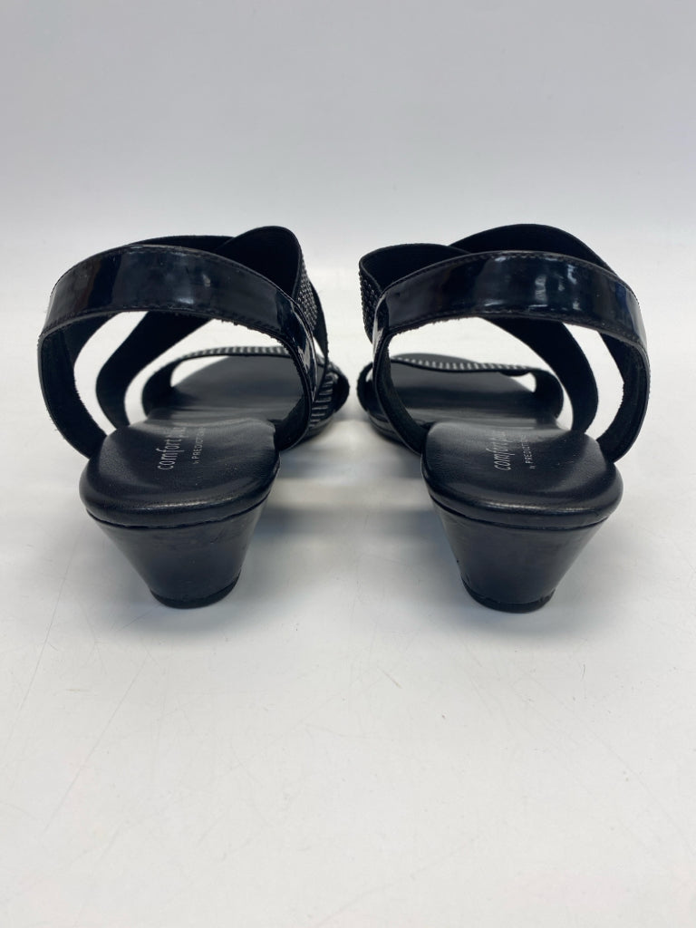 Size 11 Black Silver Studded Sandals