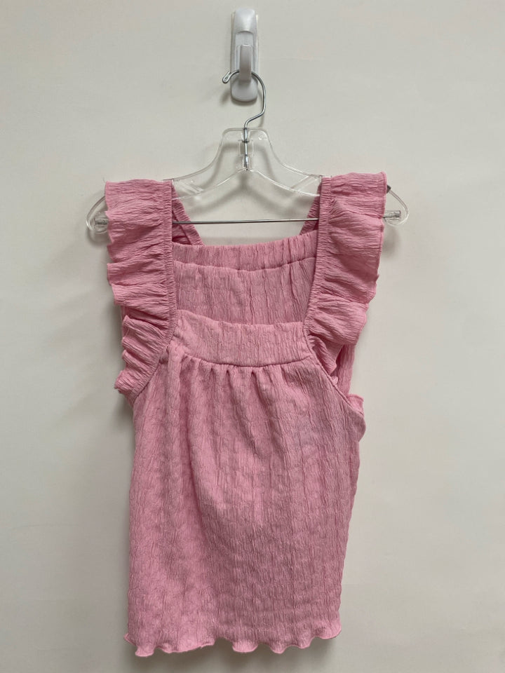 SIZE 6 Pink Texture Sleeveless Girl&