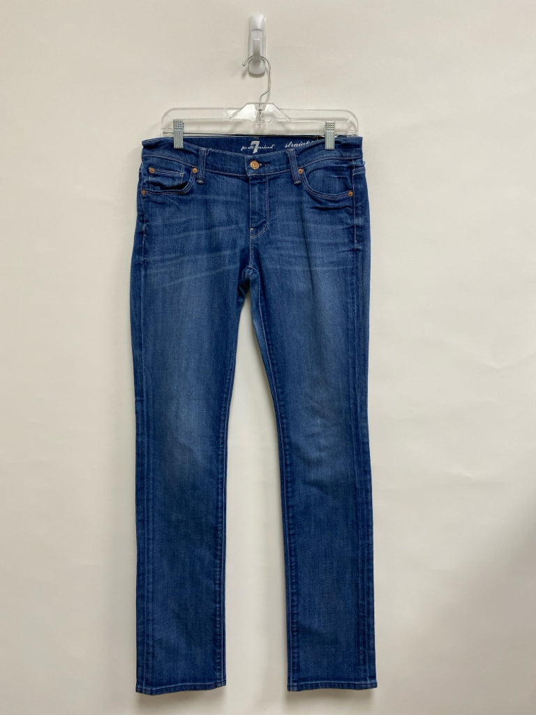 7/Mankind Size 28 Blue Denim Ladies Jeans