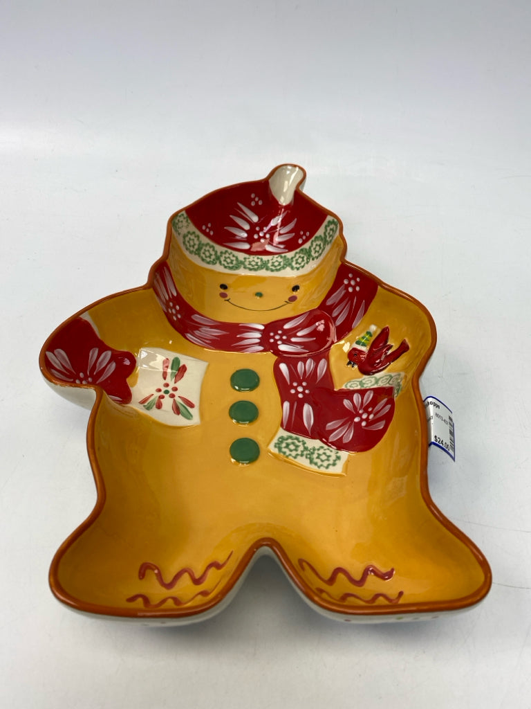 Temp-tations Gold Red/White Gingerbread Christmas