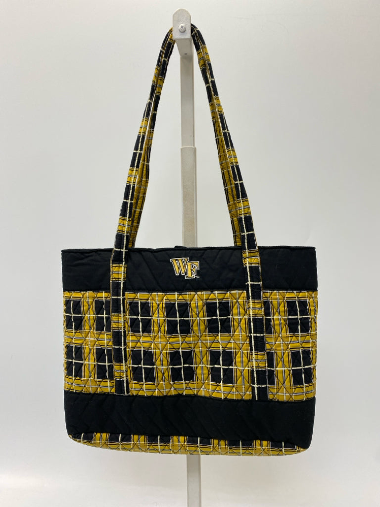 Size Gold Black Wake Forest Tote Bag