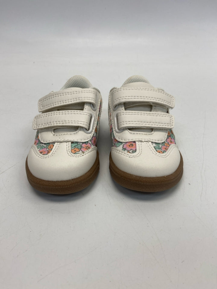 Cat &amp; Jack SIZE 5 White Green/Pink Flowers Girl&