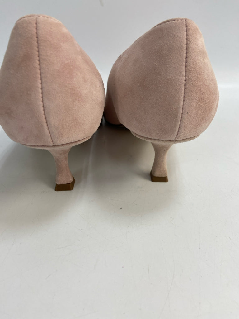 Ann Taylor US Shoe Size 11 Pink Suede Heels