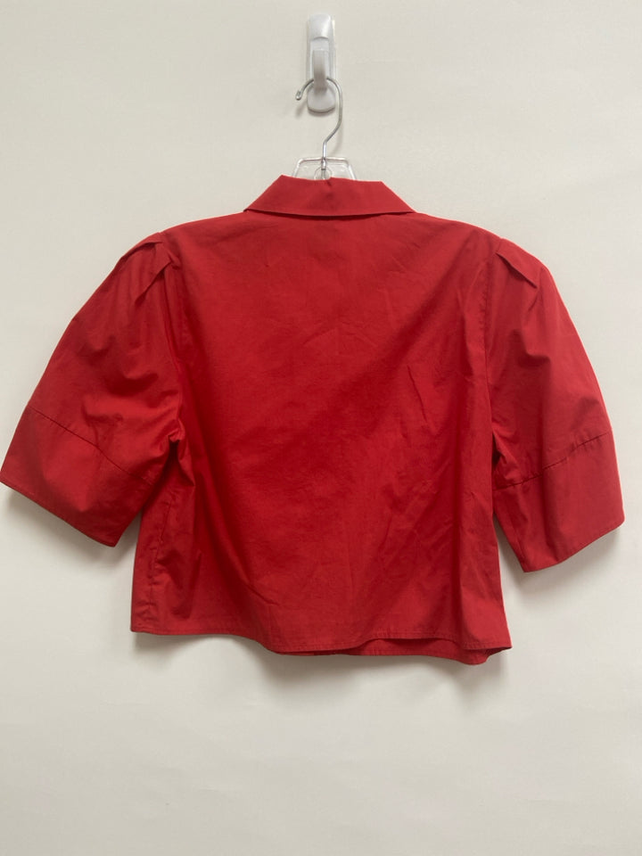 Maeve Size XS Red Cropped Cotton Ladies Top