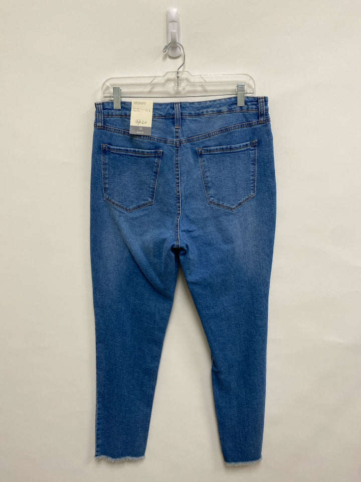 NWT Style &amp; Co. Size 12 Light Blue Distressed Ladies Jeans