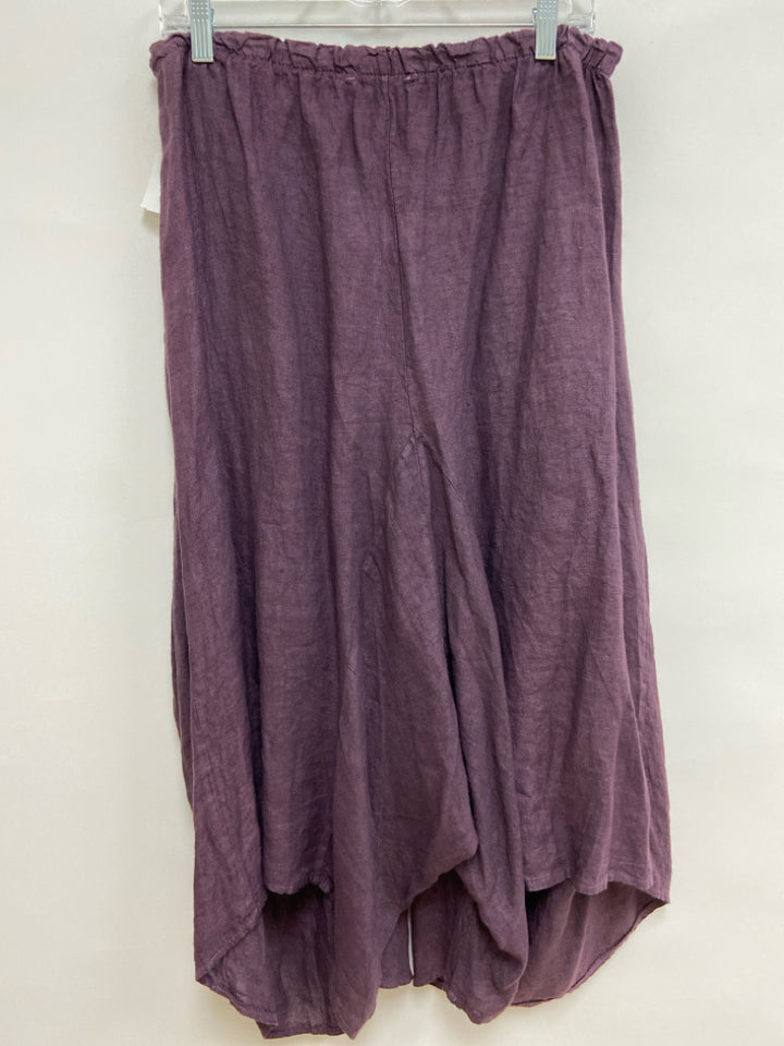 simi sue Size OSFM Plum Pull-on Linen Ladies Pants