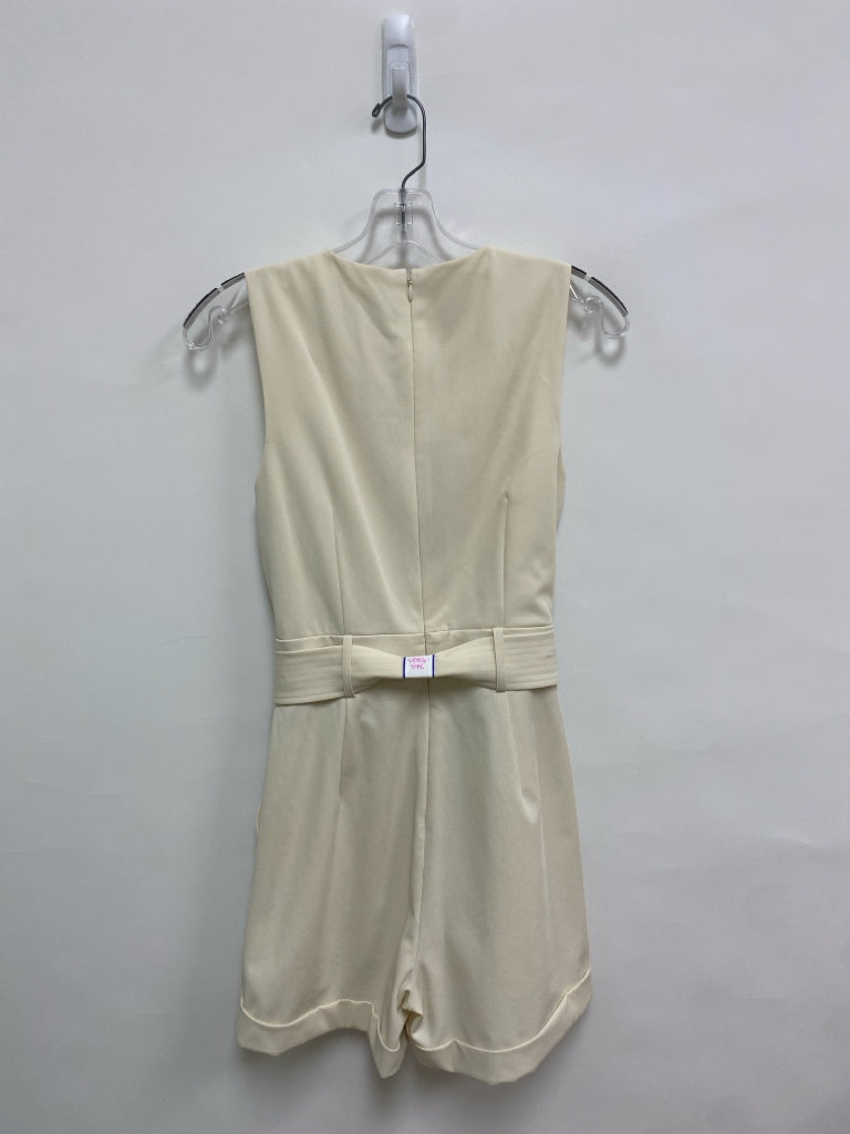NWT Antonio Melani Size 2 Ivory Sleeveless Ladies Romper
