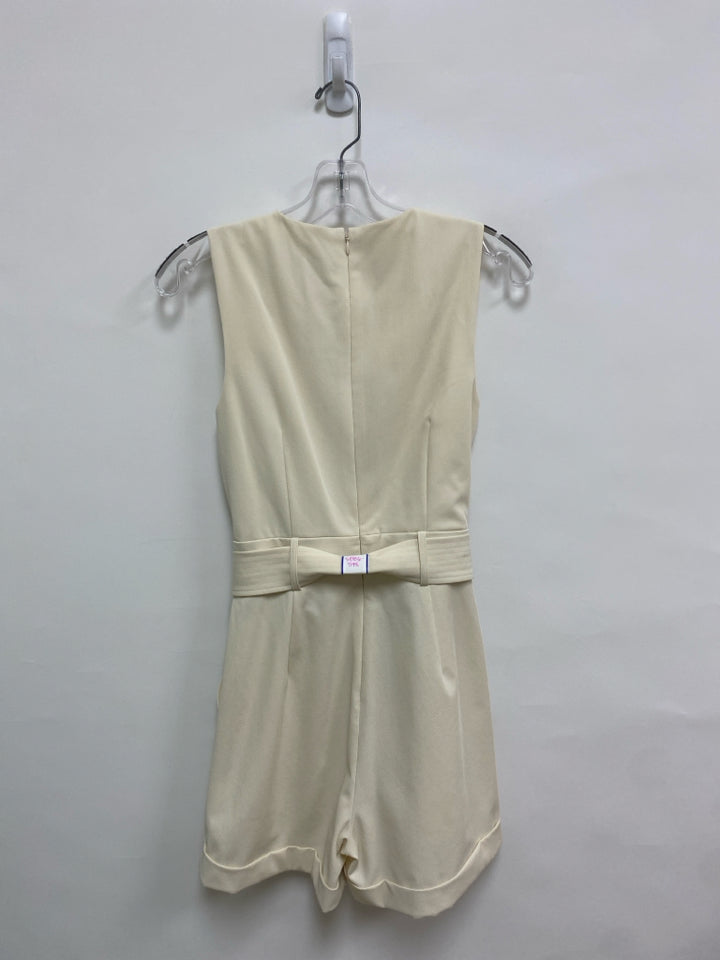 NWT Antonio Melani Size 2 Ivory Sleeveless Ladies Romper