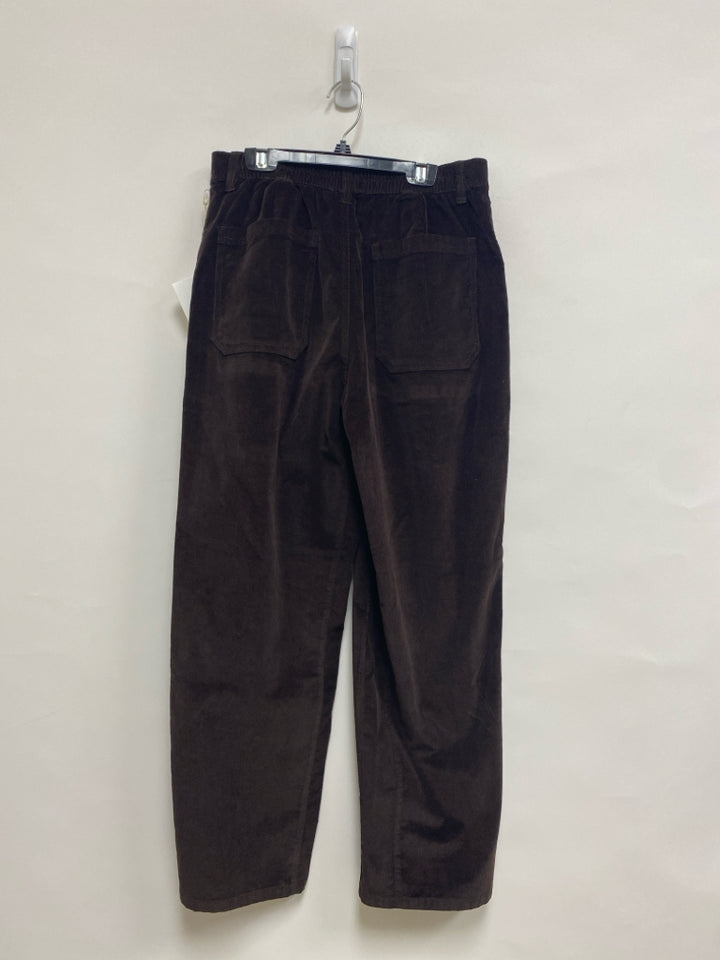 NWT Splendid Size S Espresso Cropped Velour Ladies Pants