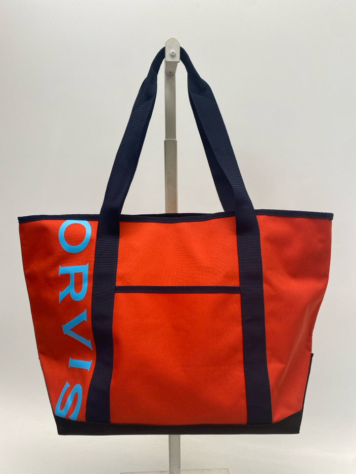 Orvis Red Navy Tote Bag