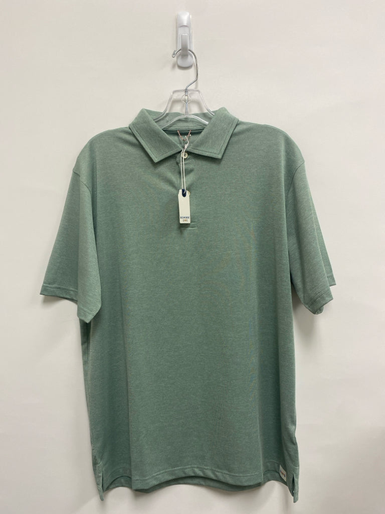 NWT Size M Seafoam Streaked Polo Men&