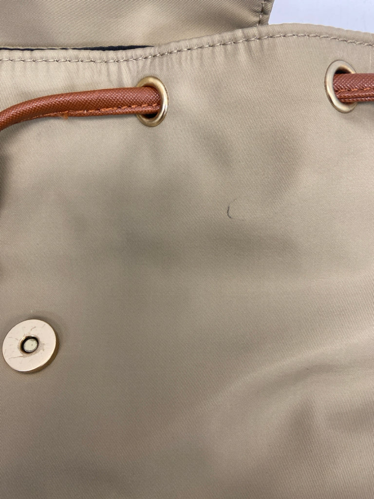 Tan Nylon Backpack