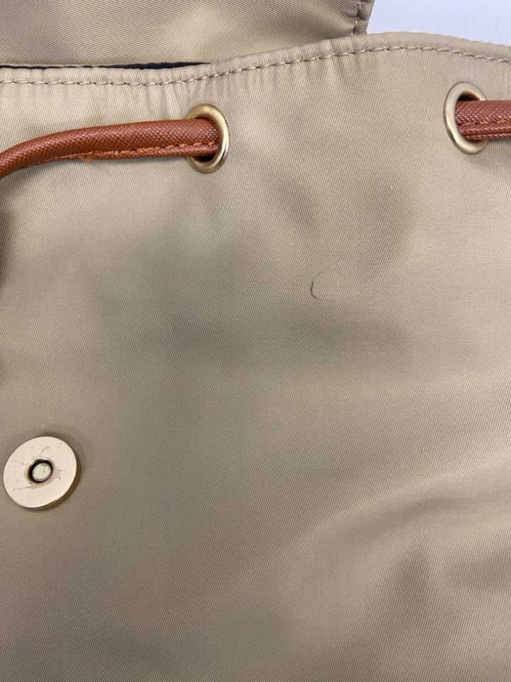 Tan Nylon Backpack