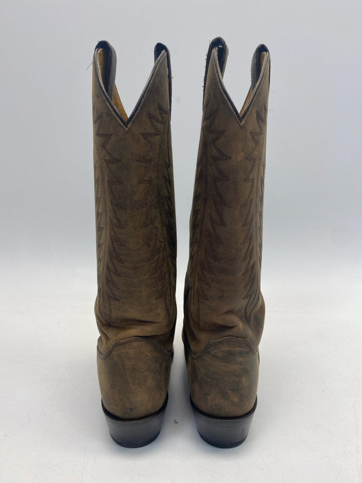 Justin US Shoe Size 7.5 Brown Distressed Boots