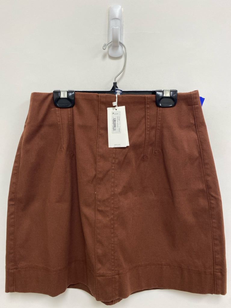 NWT Spanx Size S Brown Twill Ladies Skirt