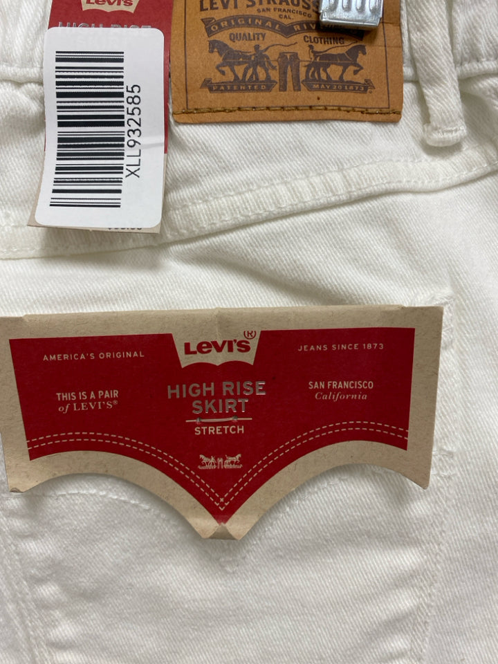 NWT Levi SIZE 14 White Denim Girl&