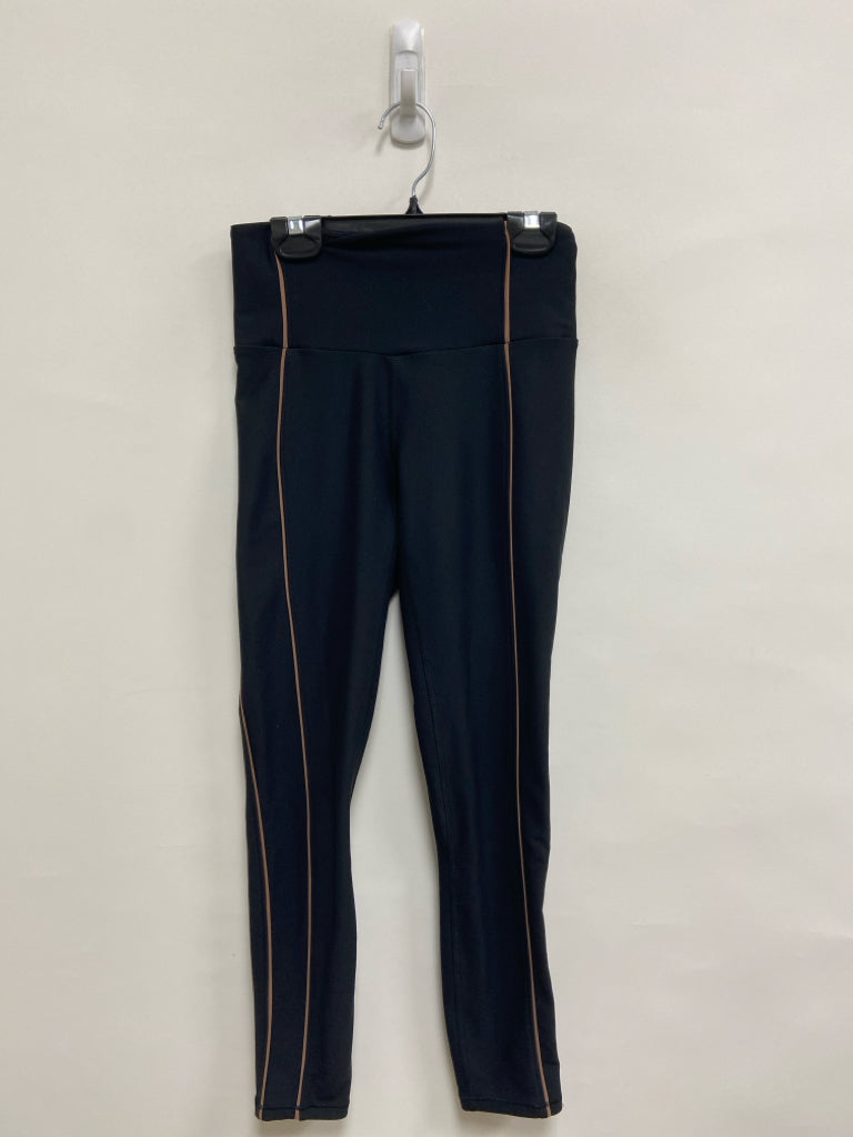 Abercrombie &amp; Fitch Size XS Black Tan Trimmed Athletic Leggings