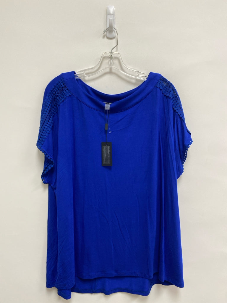 NWT Cable&amp;Gauge  SIZE  1X Royal Blue Plus Size Top