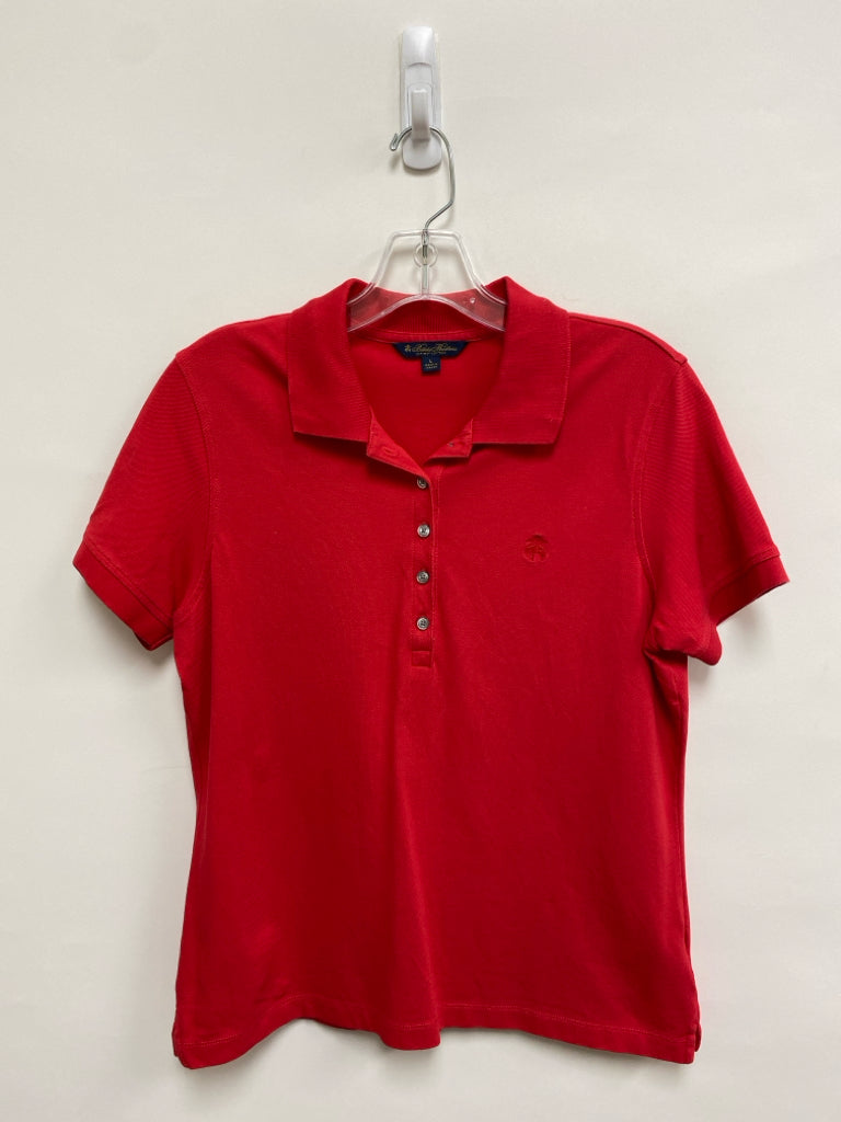 Brooks Brothers Size L Red Polo Ladies Top