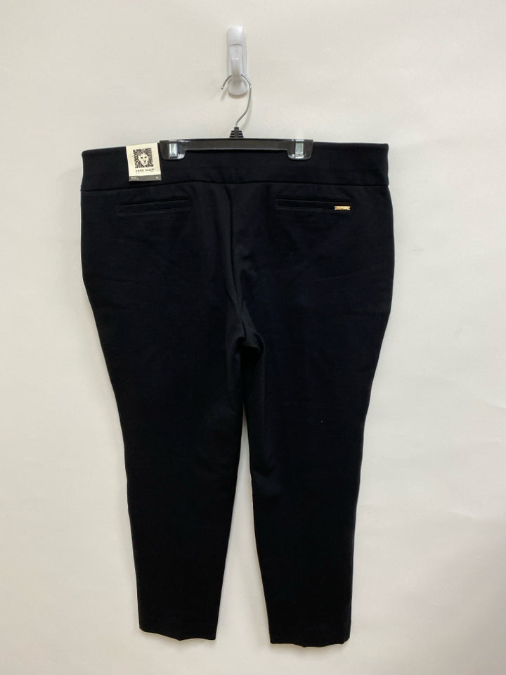 NWT Anne Klein Size XL Black Pull-on Ladies Pants