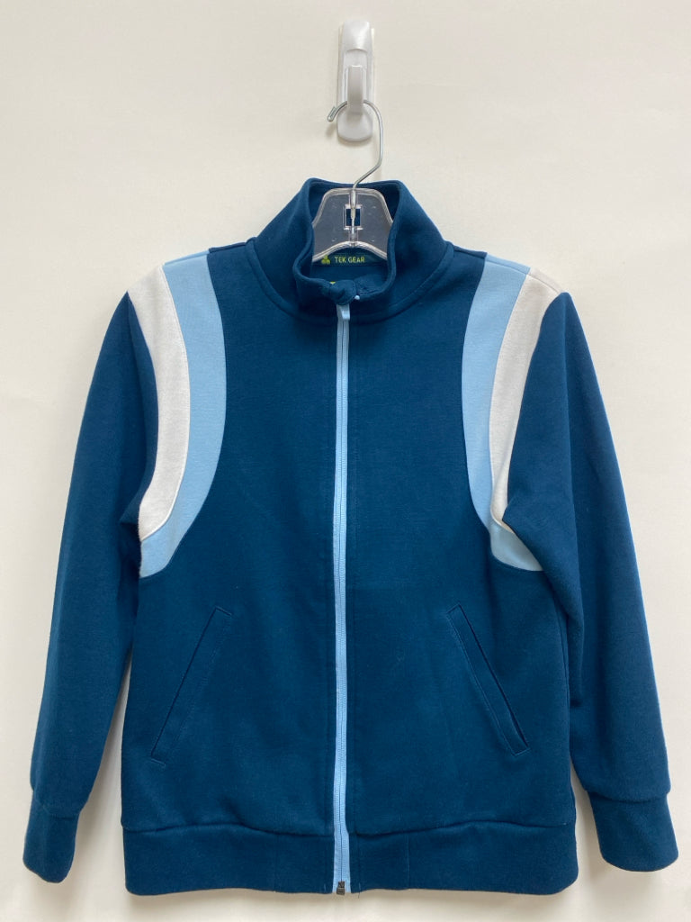 Tek Gear SIZE 8 Dark Turquoise Blue/White Zip Down Girl&