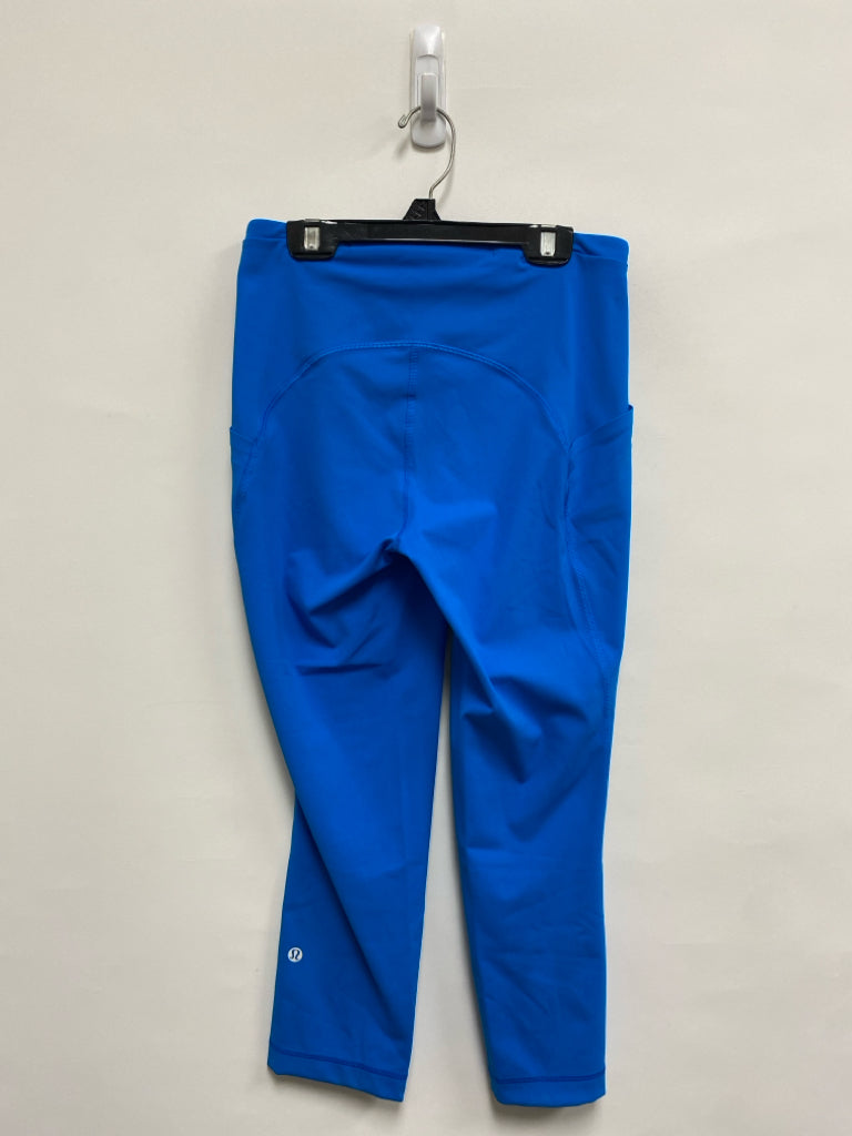 Lululemon Size 6 Turquoise Cropped Athletic Leggings
