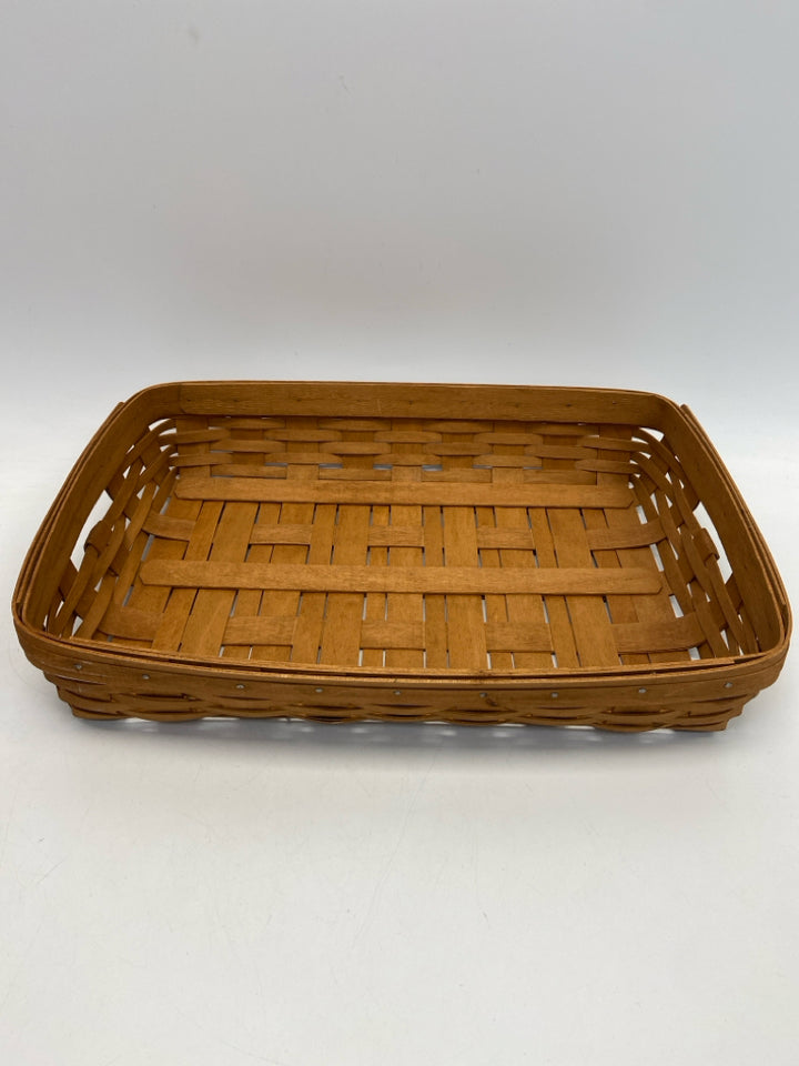 Longaberger Brown Woven Wood Basket