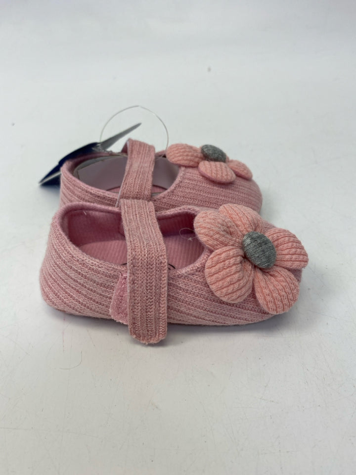 NWT myggpp SIZE 0-6M Pink Gray Flowers Girl&