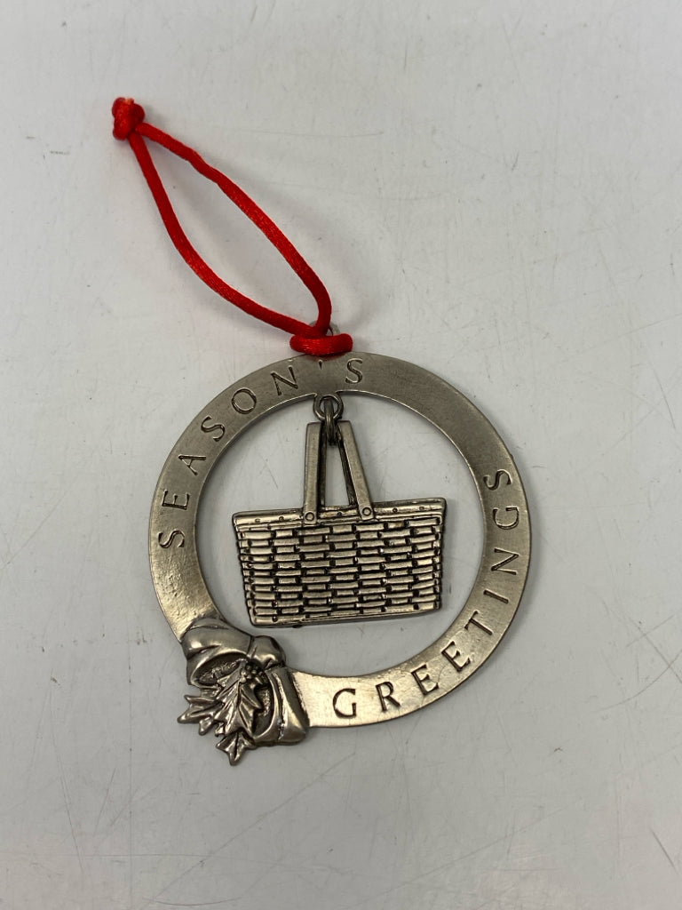 Longaberger Silver Ornaments