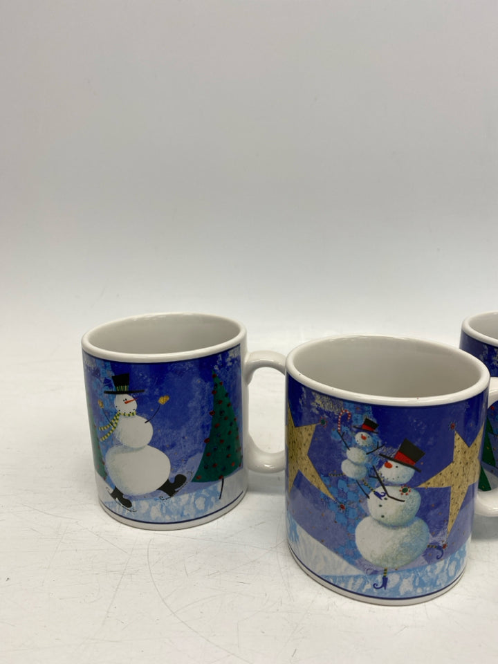 Oneida Multi Color Snowman Stoneware Christmas