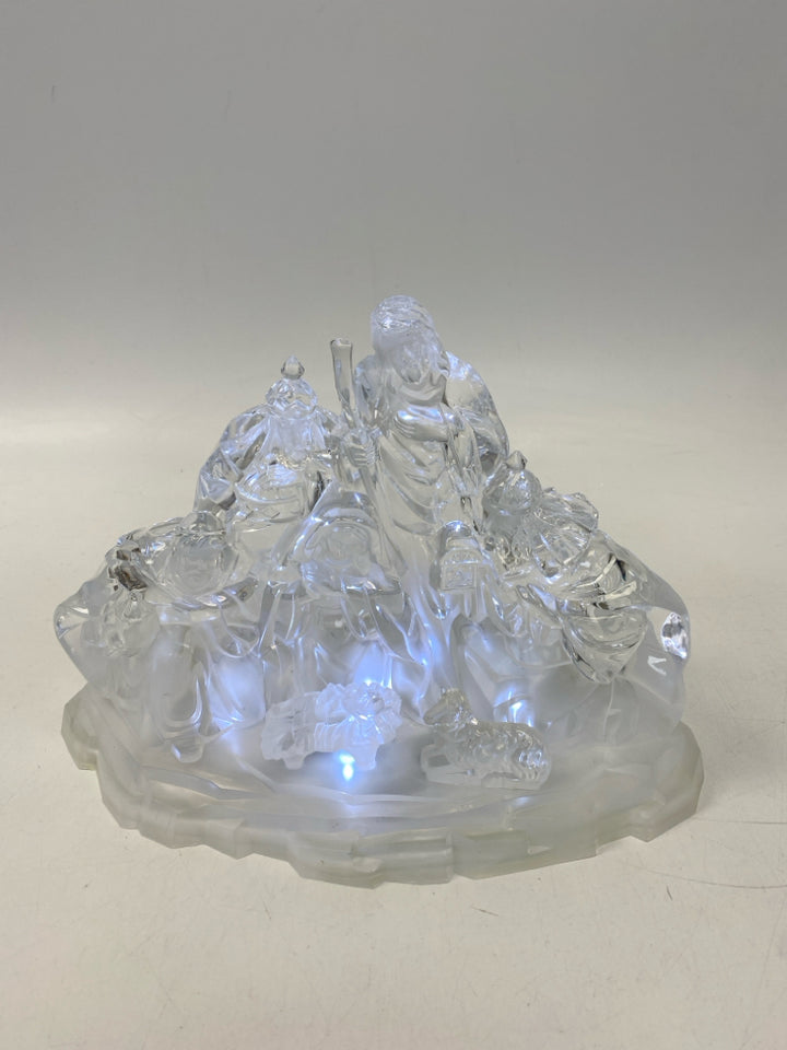 Clear Frosted Lit Christmas