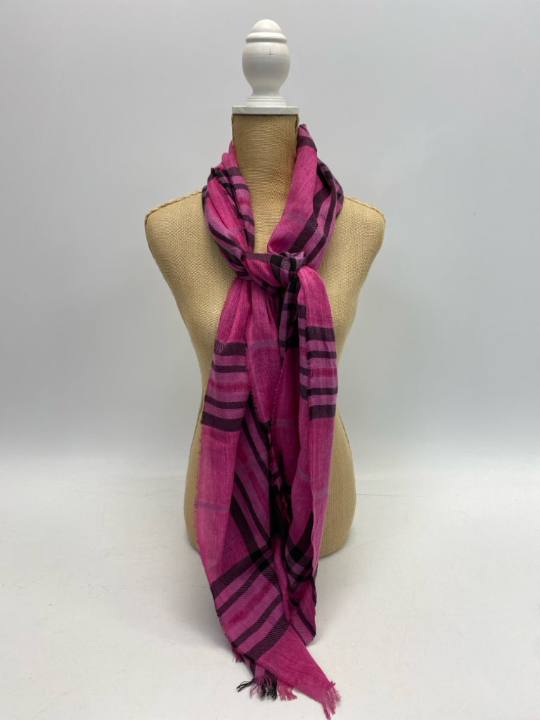 Pink Black Scarf
