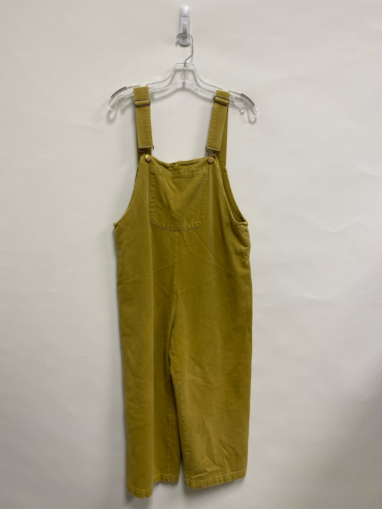 Zara Size M Dark Gold Wide Leg Denim Ladies Overalls