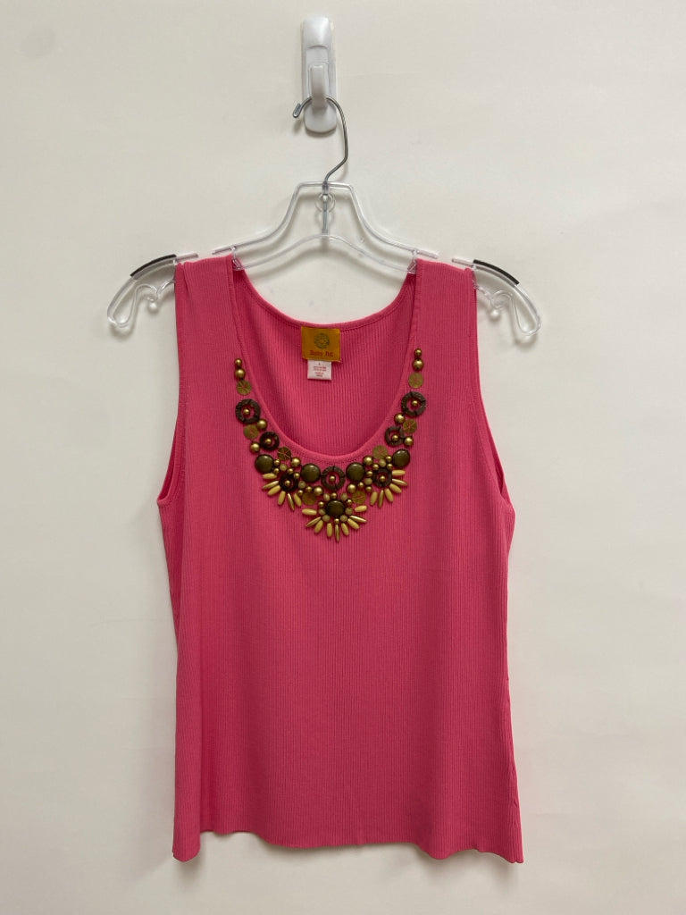 Ruby Rd. Size L Pink Beaded Tank Ladies Top