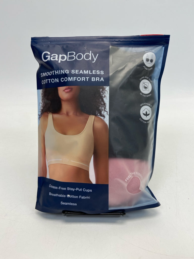 NEW/PKG Gap Size XL Pink Black Ladies Bra