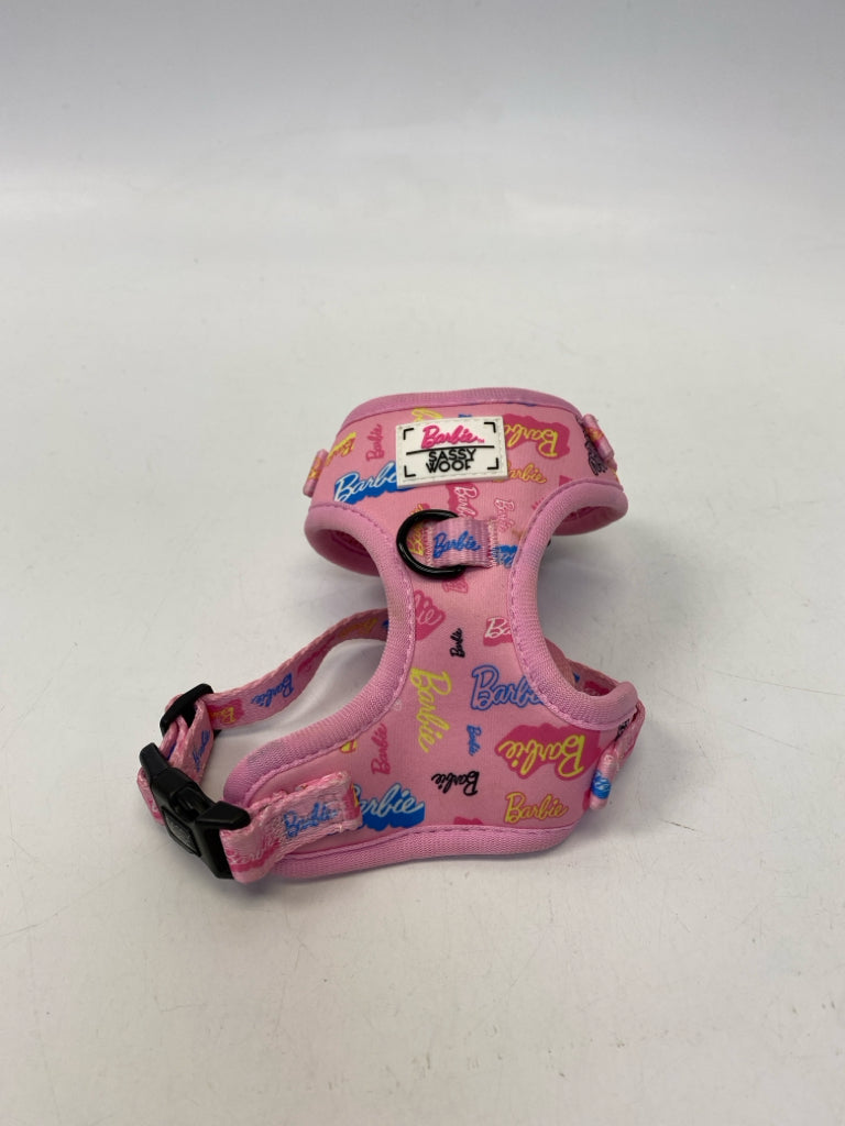 Pink Multi Color Barbie Pet Collar/Leash