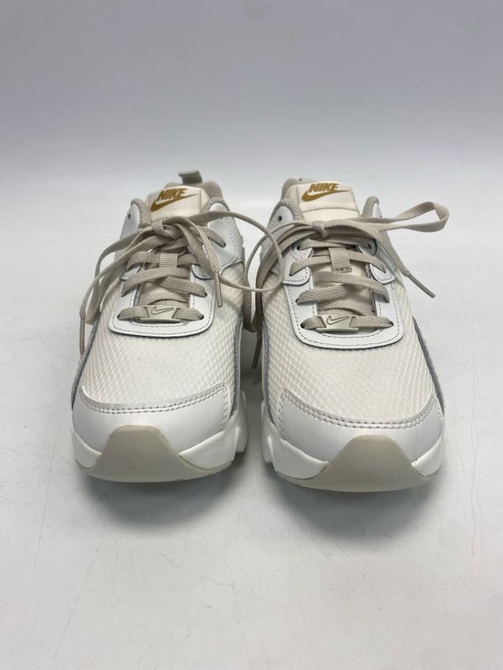 Nike US Shoe Size 6.5 White Beige Lace-up Sneakers