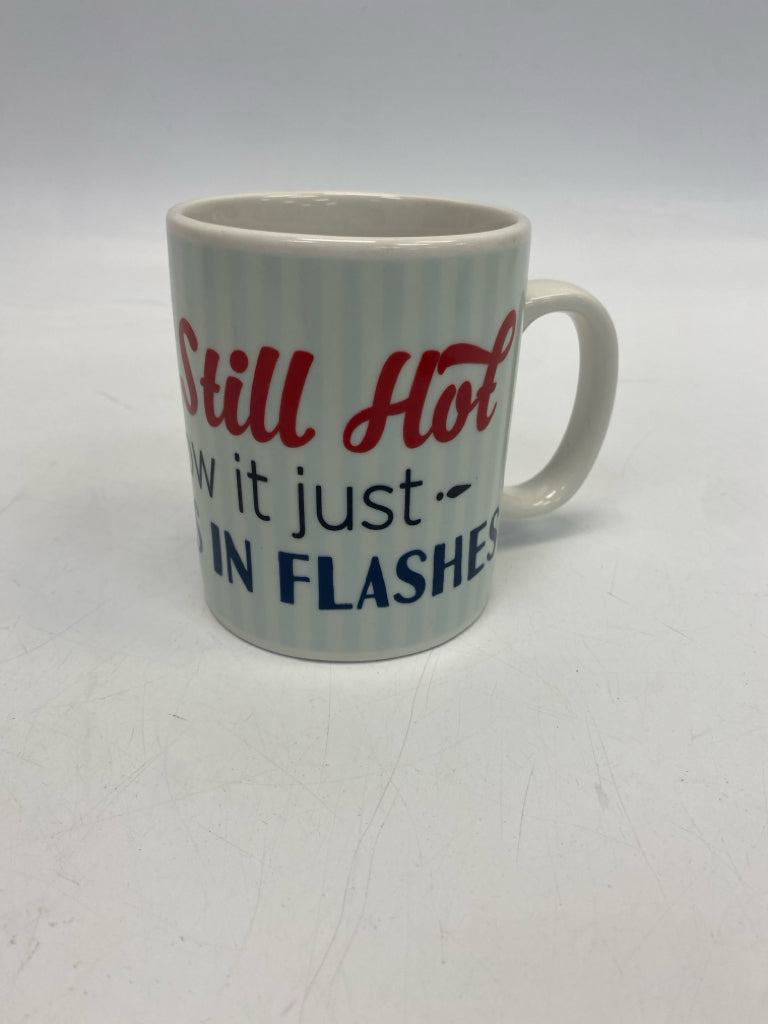 White Multi Color Words Coffee Mug