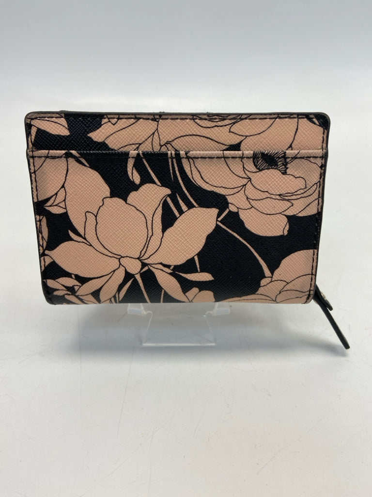 Kate Spade Black Peach Flower(s) Wallet