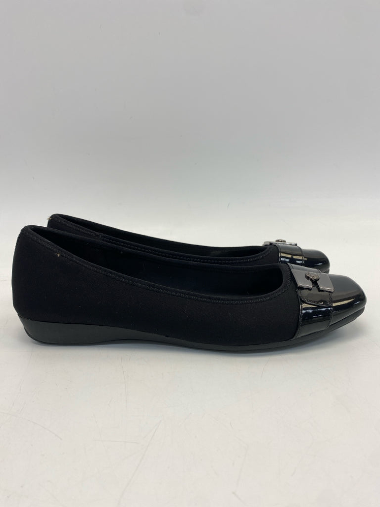 Anne Klein  Size 9 Black Flats