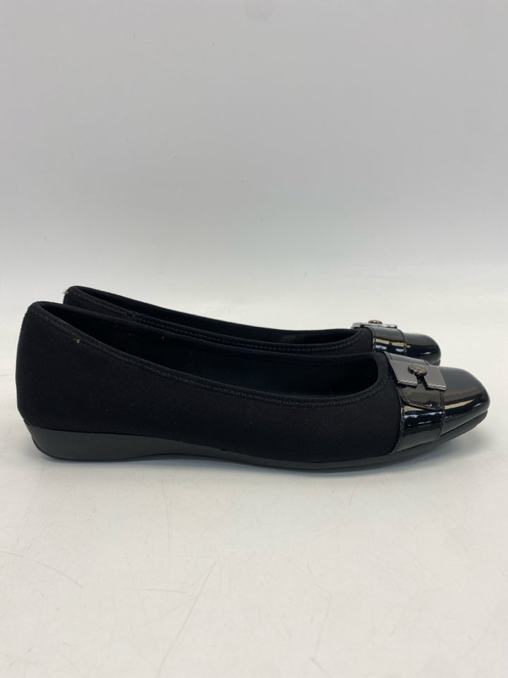 Anne Klein  Size 9 Black Flats