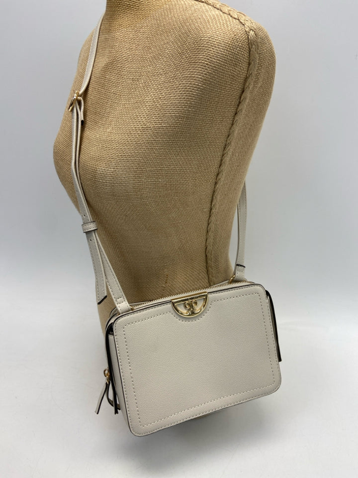 Nine West Beige Gold Accent(s) Crossbody