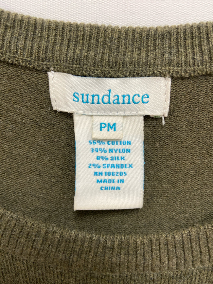 Sundance Size MP Olive Green Pocket(s) Petite Dress