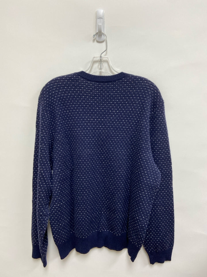 Size XL Navy White Speckles Wool Men&