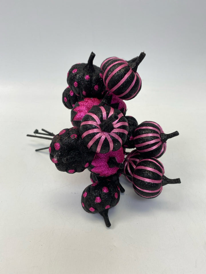 Black Pink Glitter Halloween