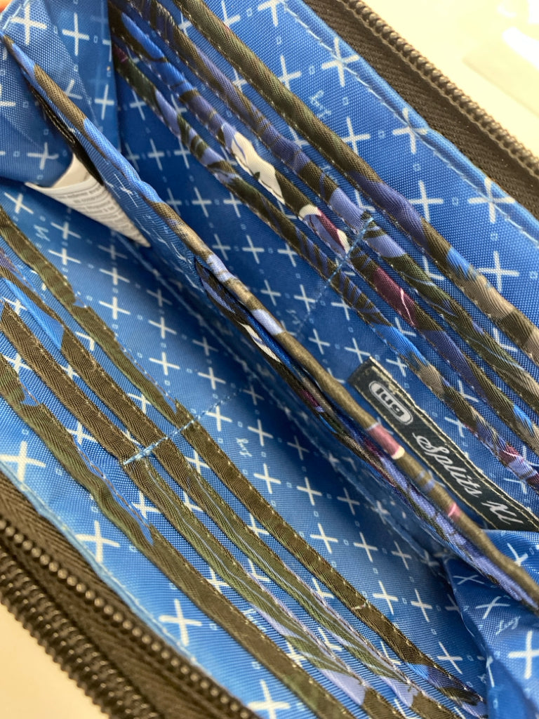 Lug Black Blue Nylon Wristlet