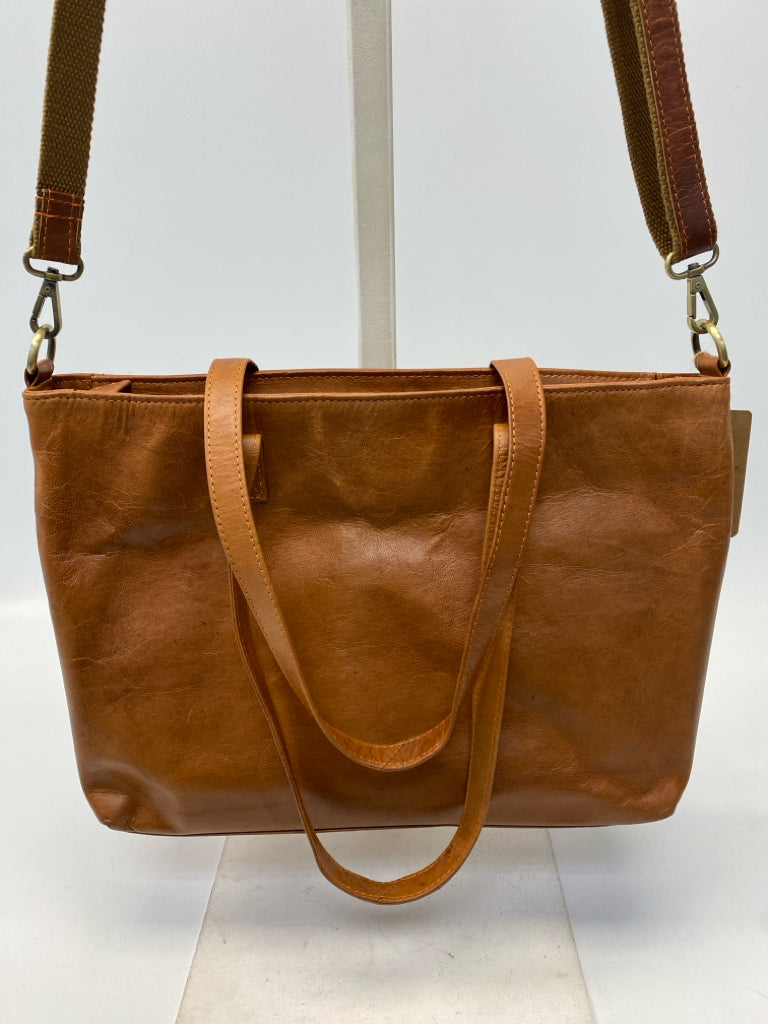 NWT Berliner Bags Brown Leather Tote Bag